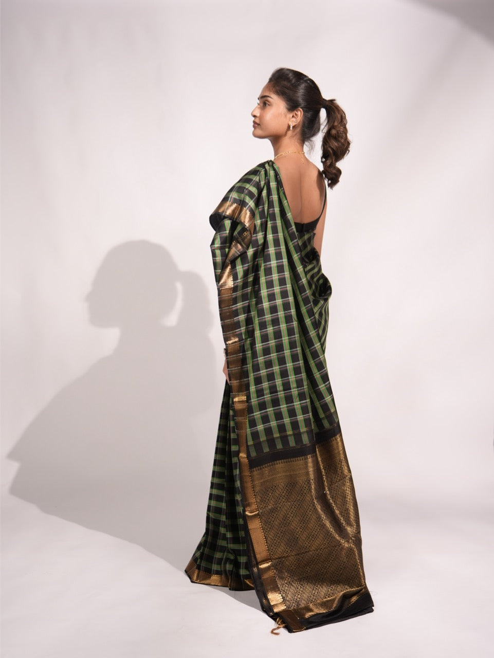 Pure Kanjivaram Silk – Black