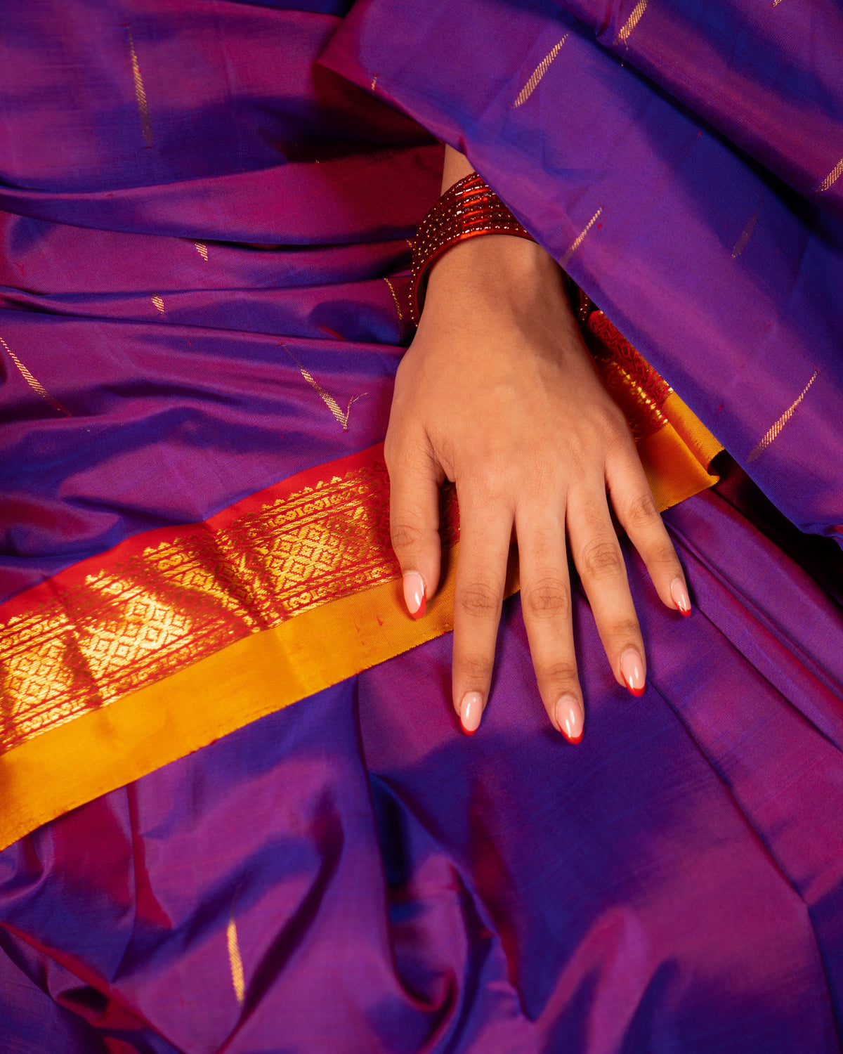 Pure Kanjivaram Silk – Mallimottu - Royal Vadamalli