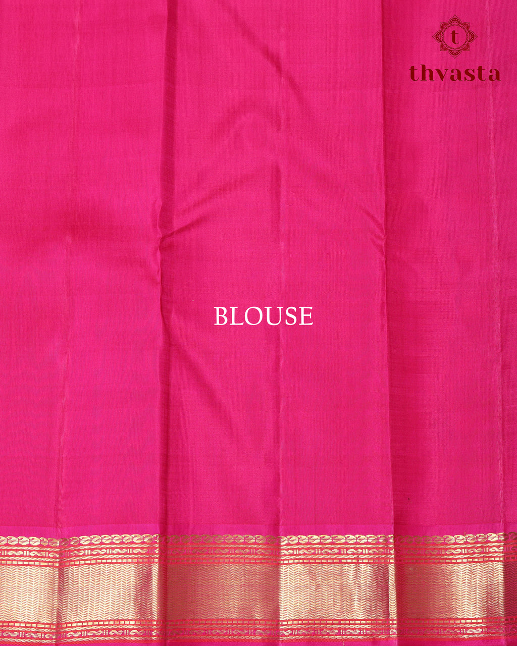 Pure Kanjivaram Silk - Classic Checks with Pink Gatti Border