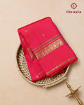Pure Kanjivaram Silk - Classic Rani Pink