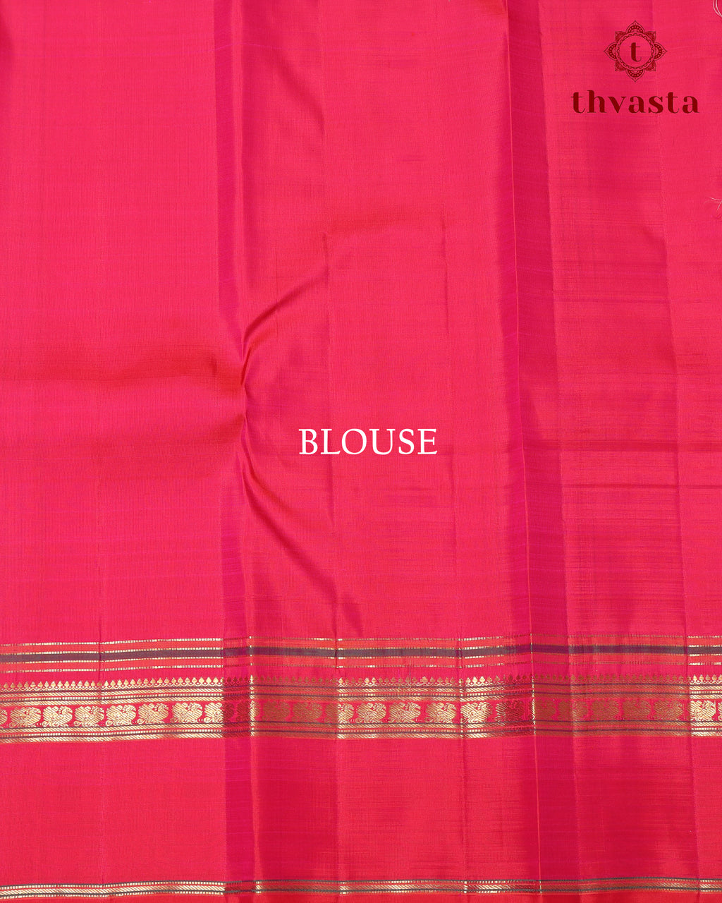 Pure Kanjivaram Silk - Classic Rani Pink