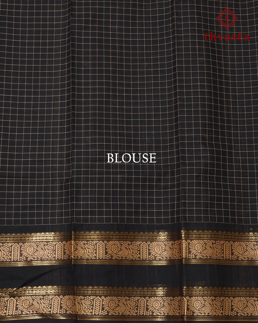 Kanchi Cotton Saree - Black