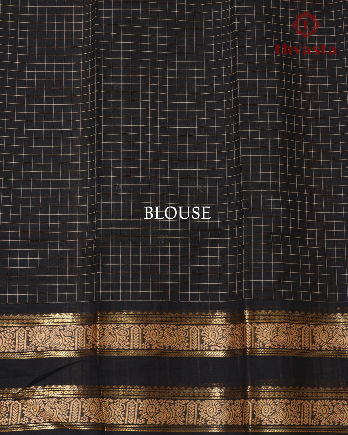 Kanchi Cotton Saree - Black