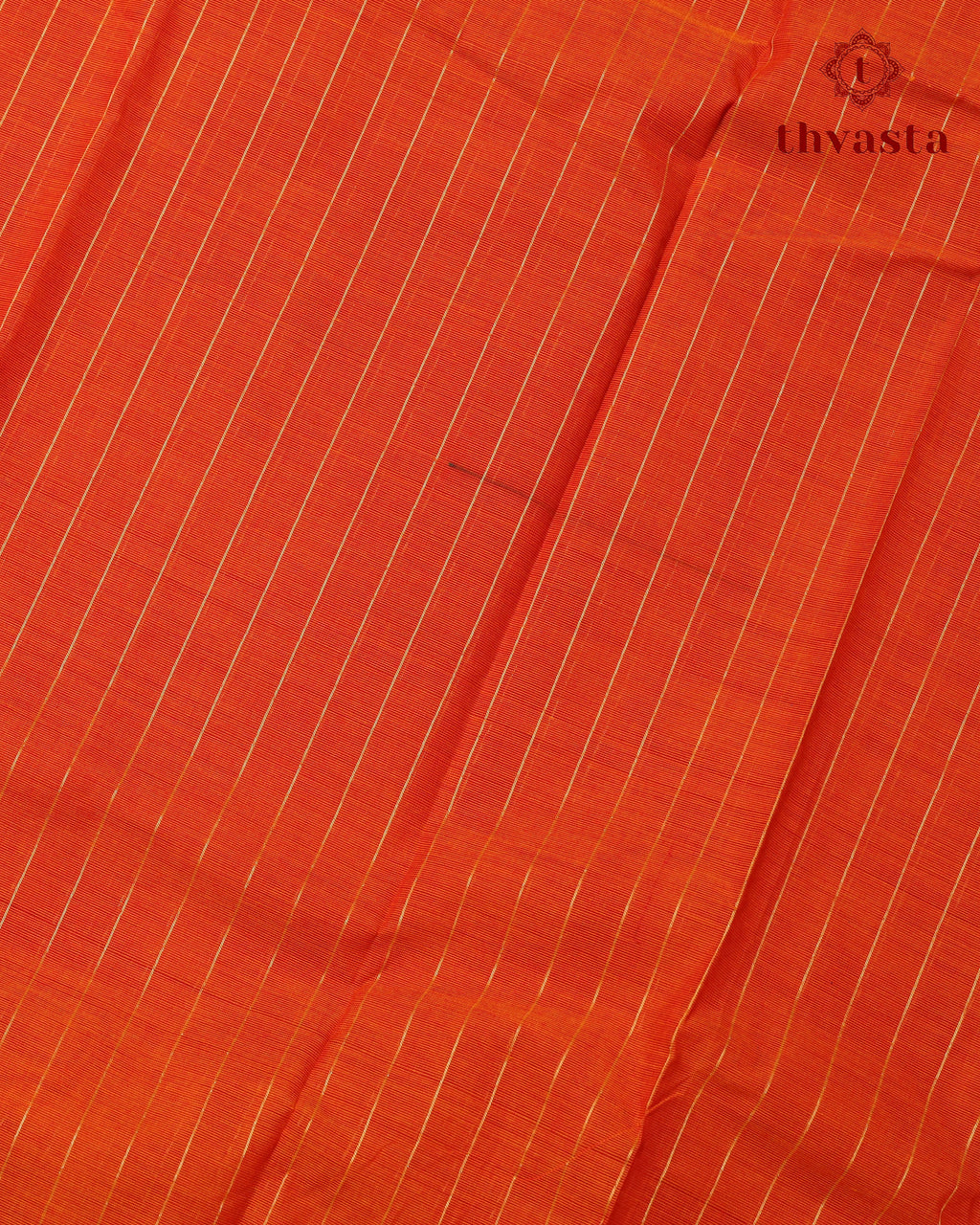 Kanchi Cotton Saree - Orange with Arakku Border