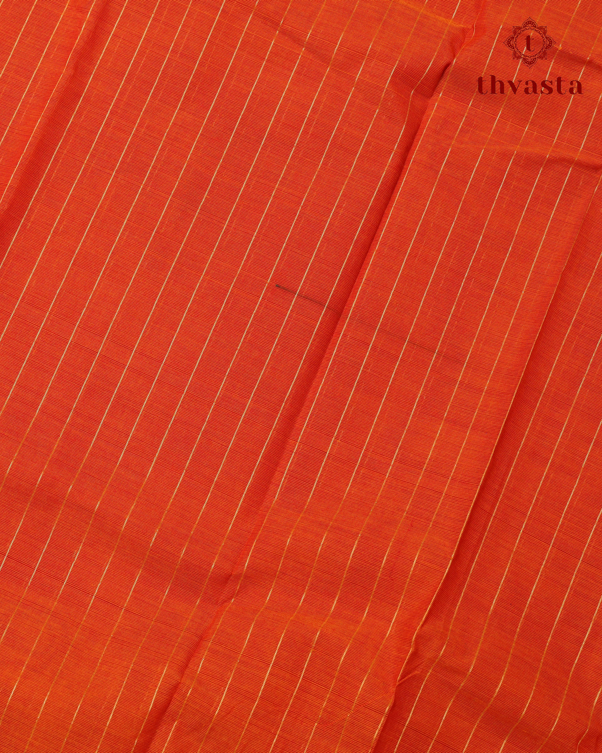Kanchi Cotton Saree - Orange with Arakku Border