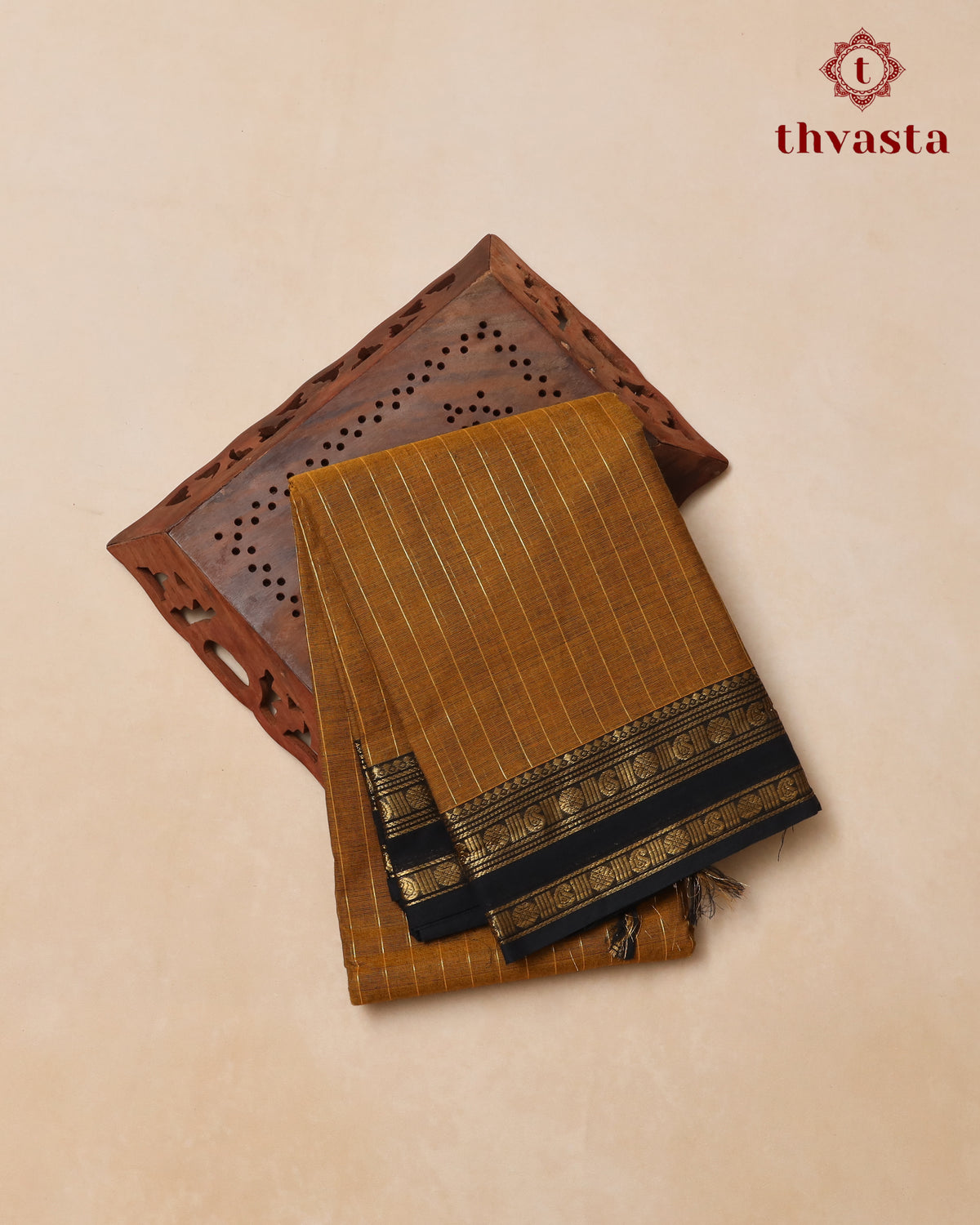 Kanchi Cotton Saree - Vendhayam Color