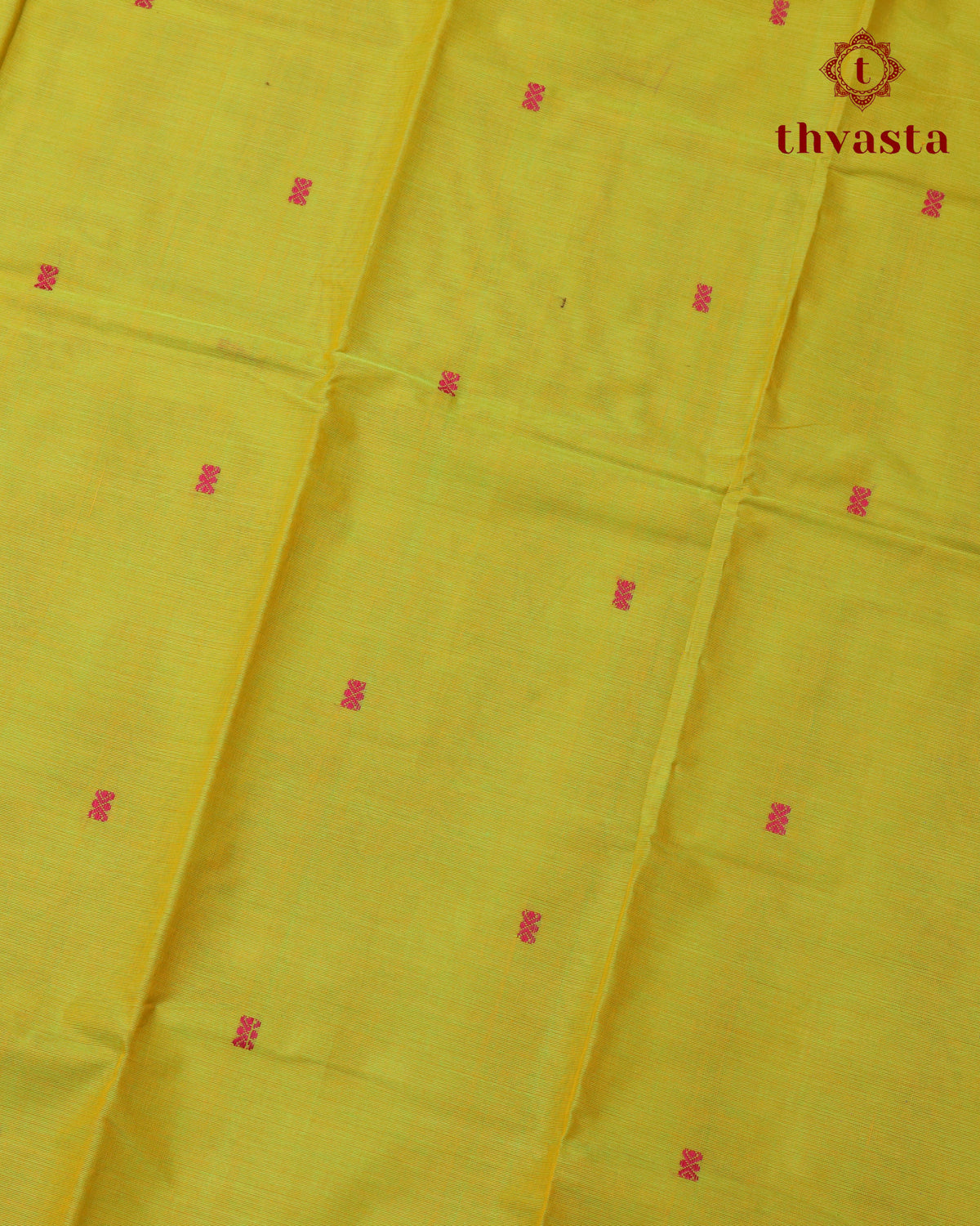 Kanchi Cotton Saree - Green and Orange Border