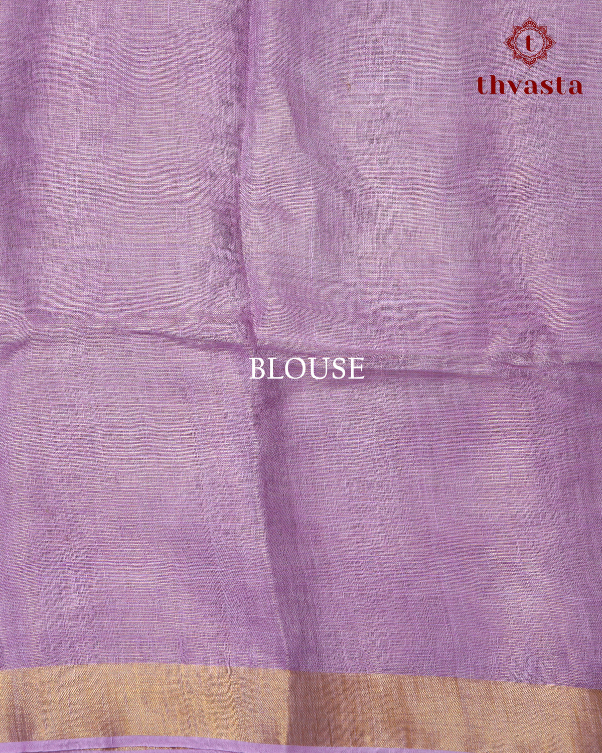 Metallic Linen Saree - Lavender