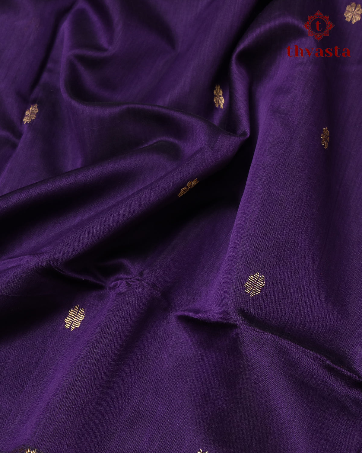 Maheshwari Silkcotton Saree -  Violet
