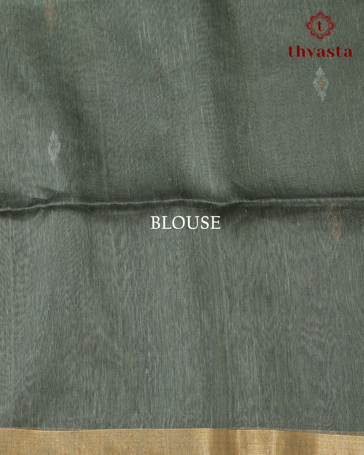 Elephant Grey Silk Linen Saree with Zari Border