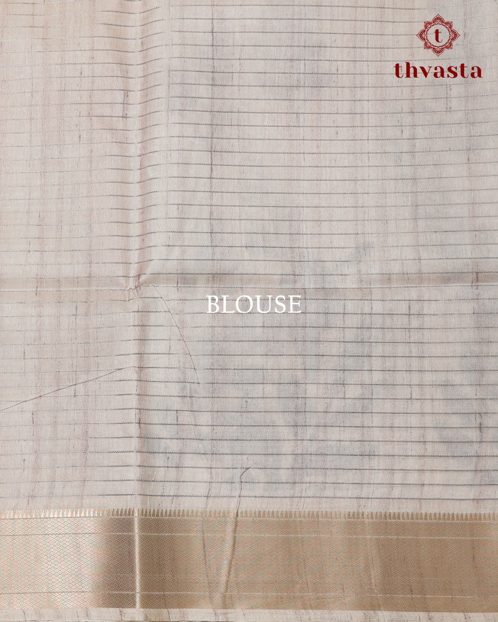 Semi Tussar Silk saree - Beige and Grey