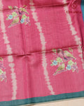 Semi Tussar Silk saree with Parrot Motifs - 02