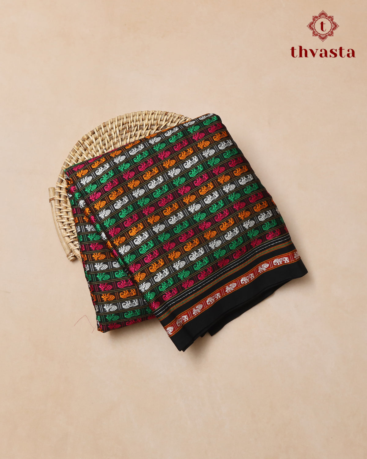Ilkal Khun saree with Multicoloured Motifs