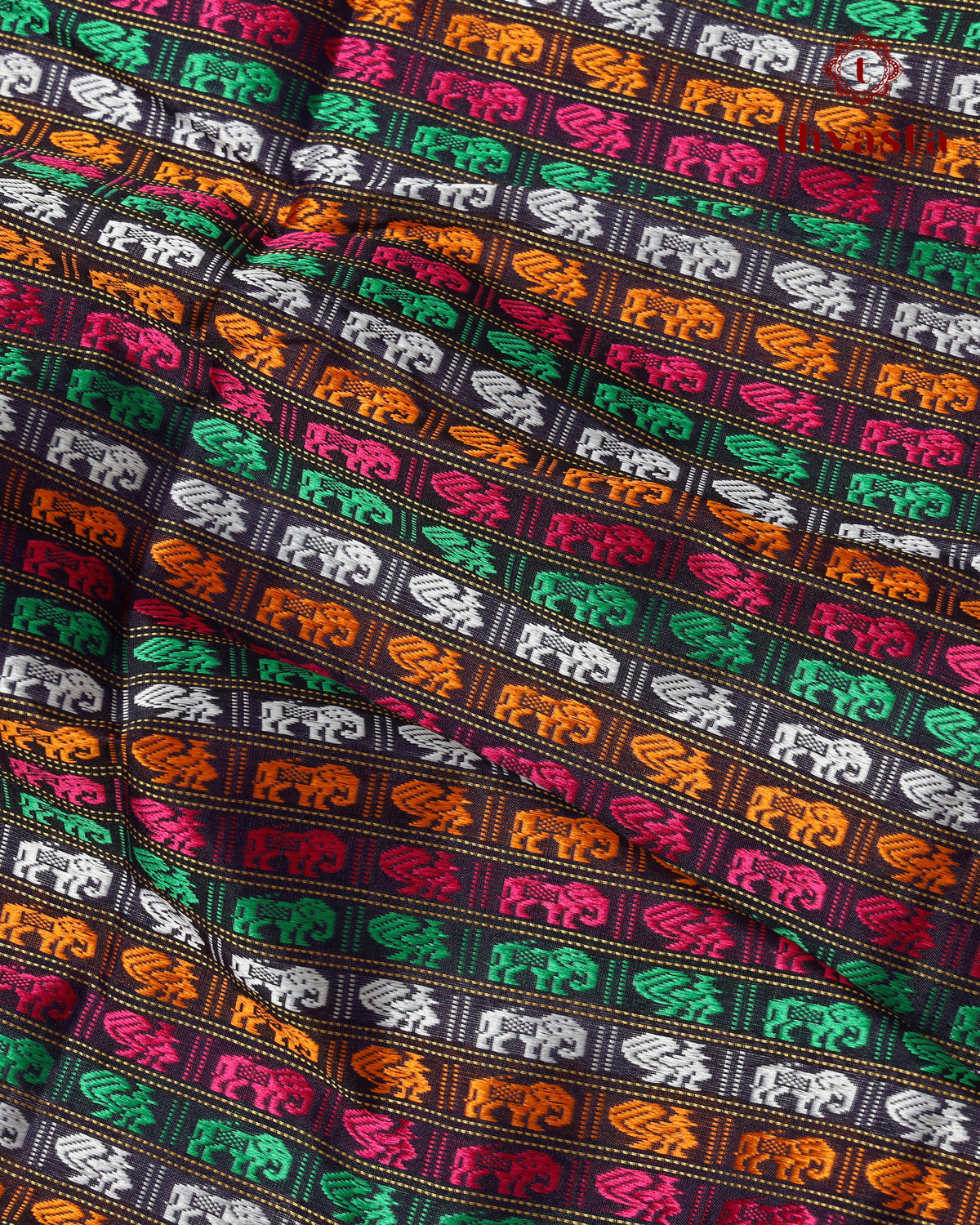 Ilkal Khun saree with Multicoloured Motifs- Purple