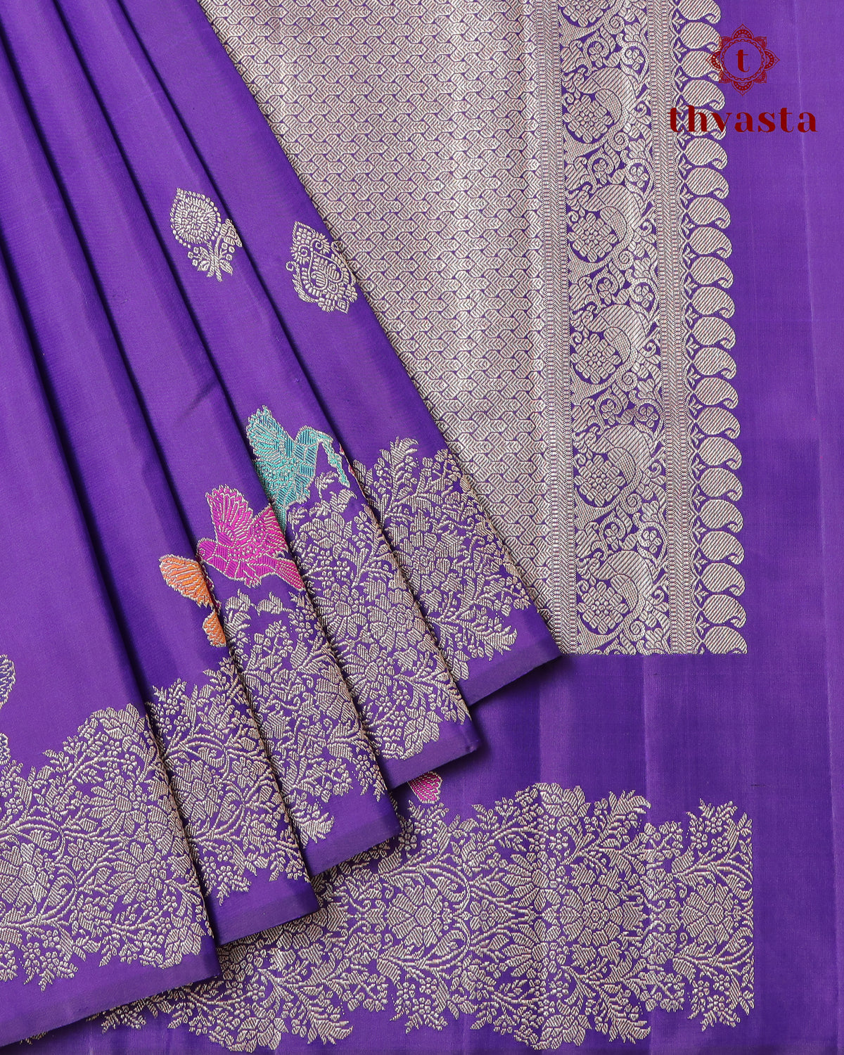 Pure Kanjivaram Silk – Purple