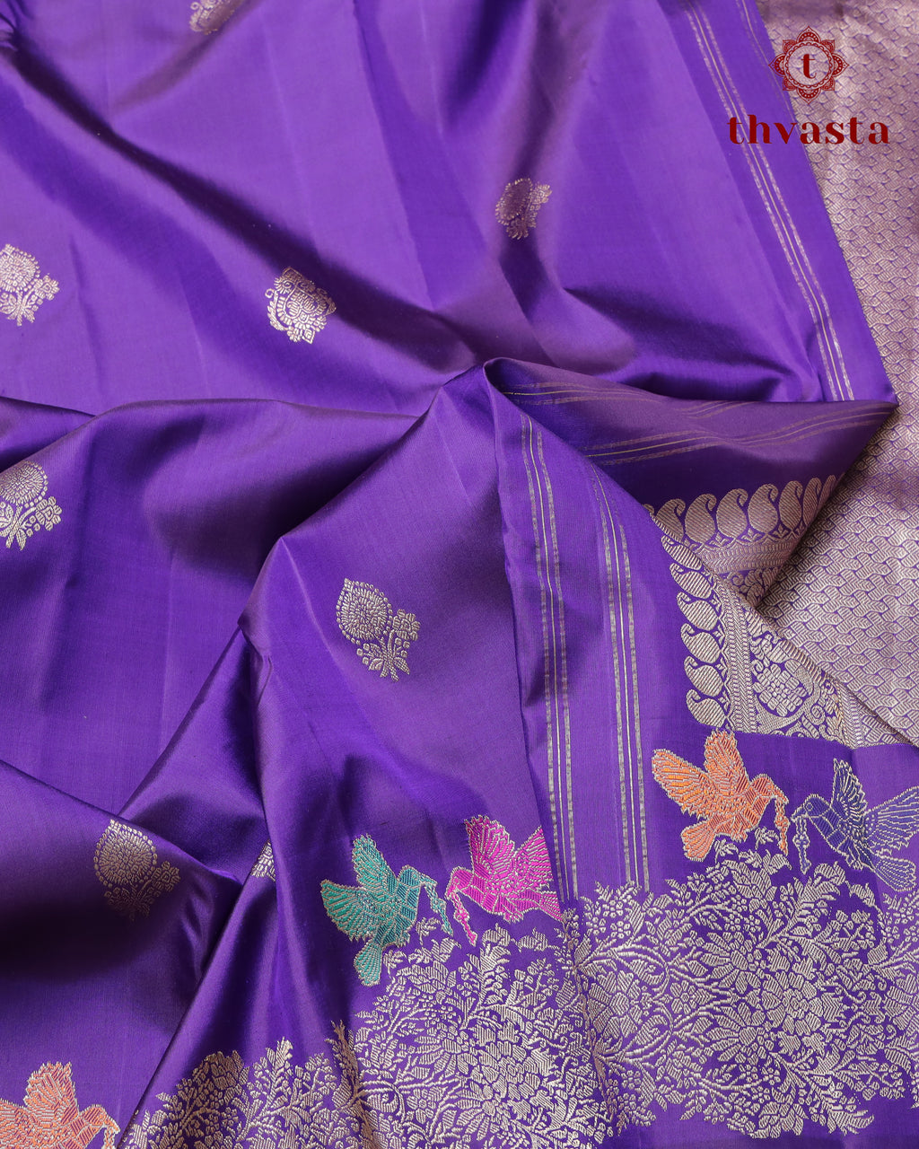 Pure Kanjivaram Silk – Purple