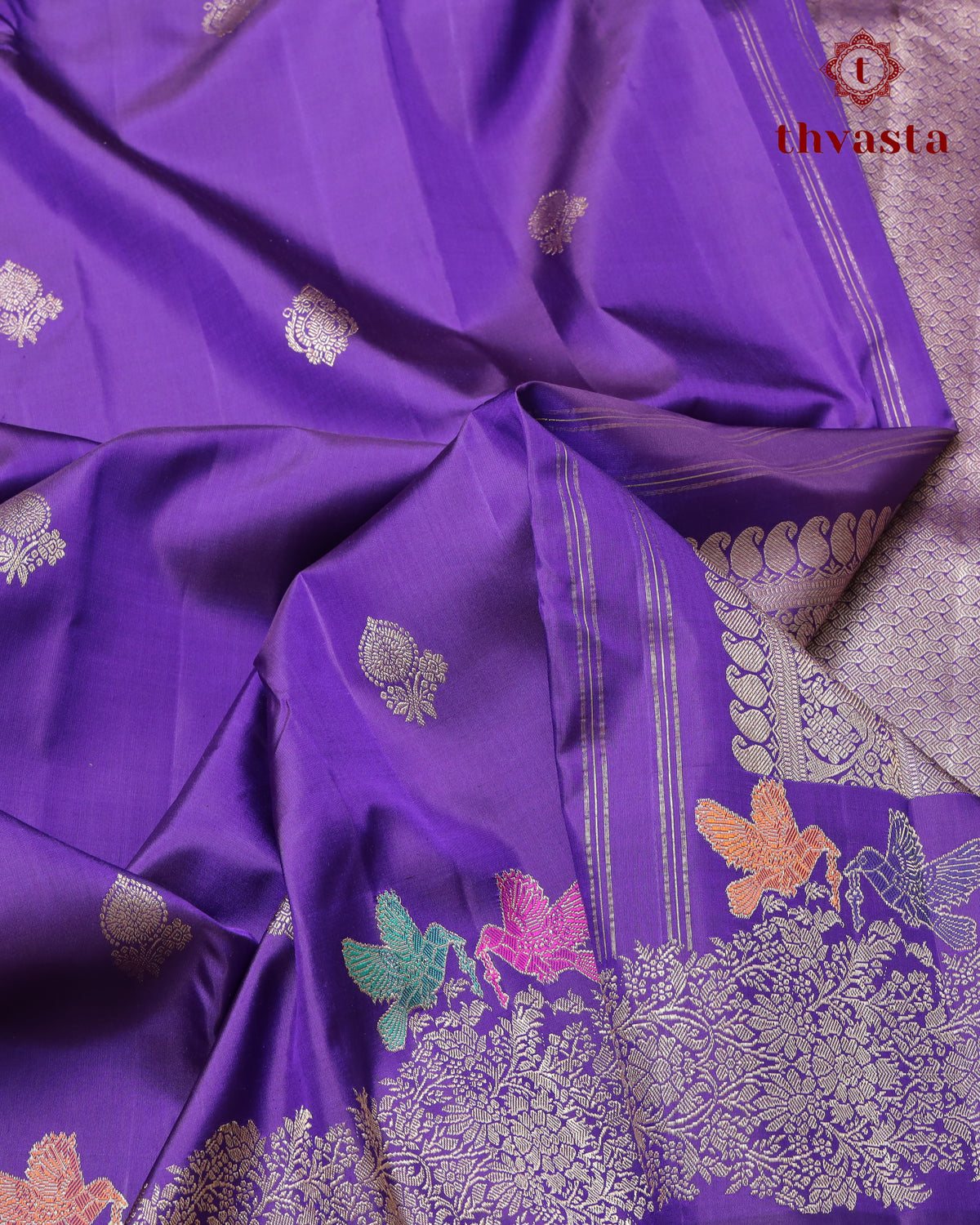 Pure Kanjivaram Silk – Purple