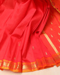 Pure Thirubuvanam Pattu - Red and Mustard