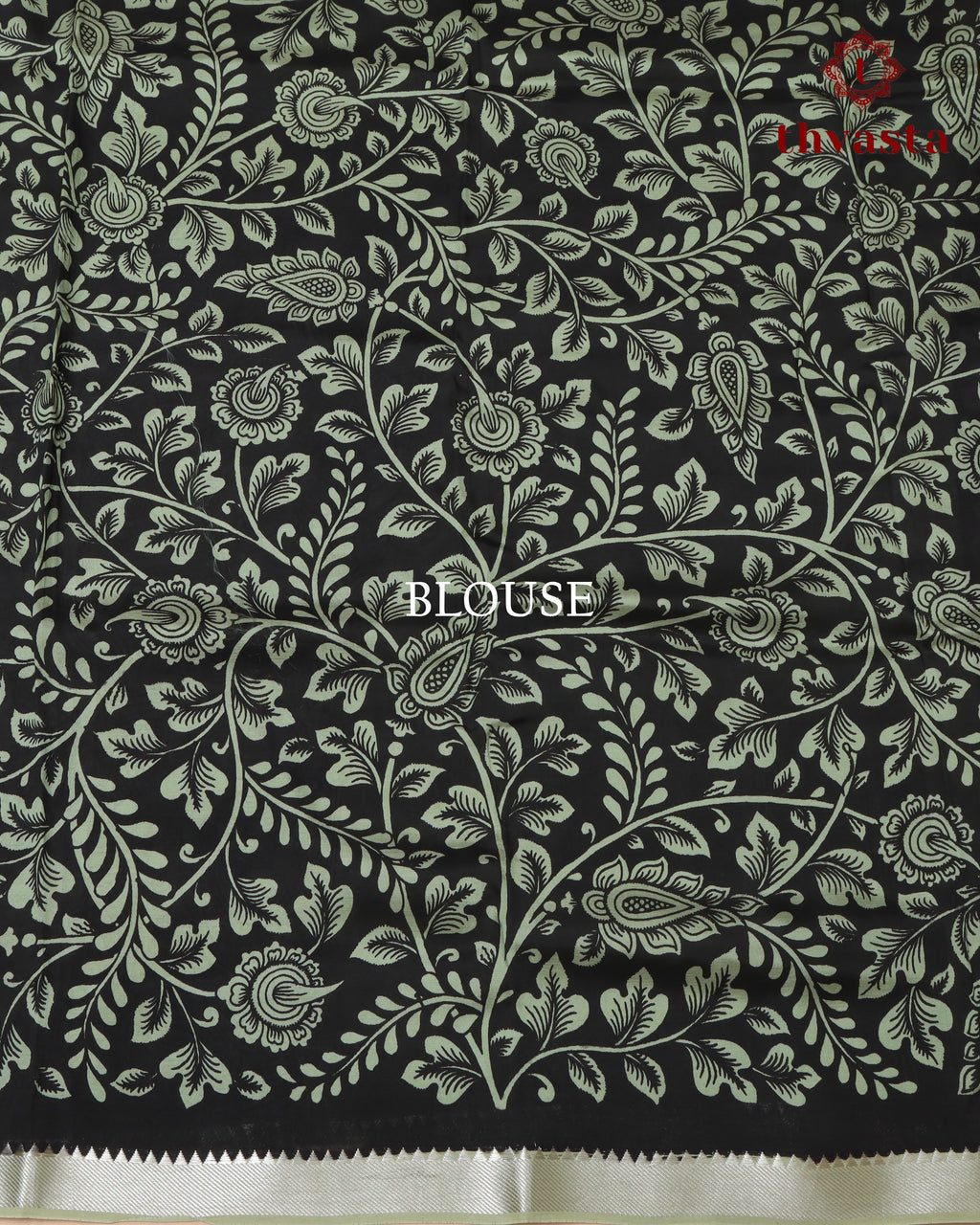 Mangalagiri Silk Kalamkari - Green
