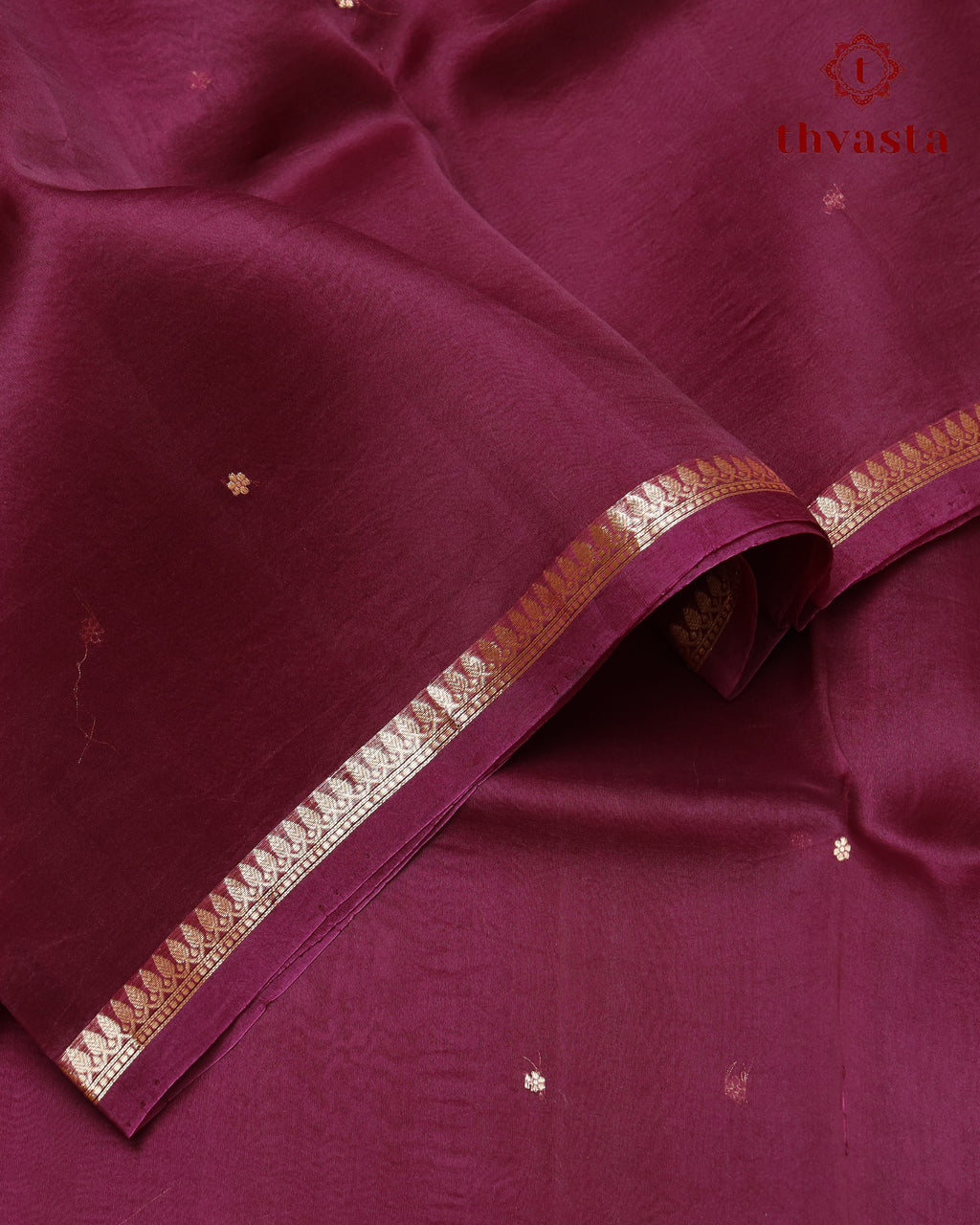 Pure Kora Organza Silk – Burgundy