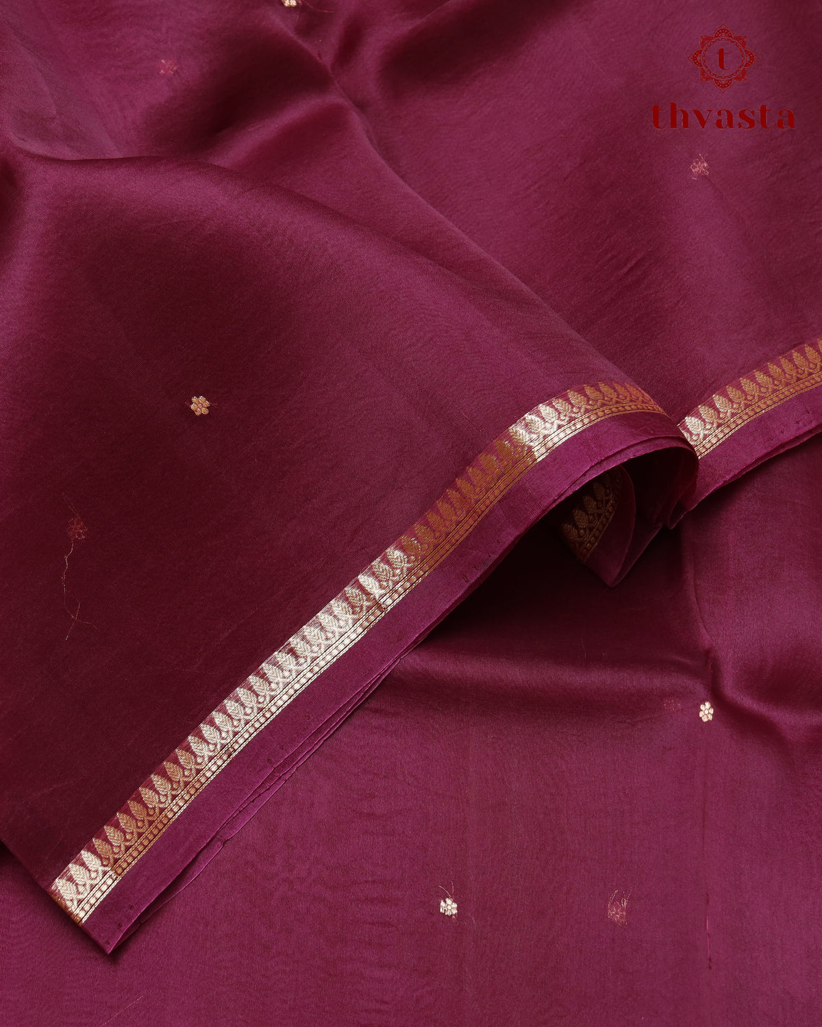 Pure Kora Organza Silk – Burgundy
