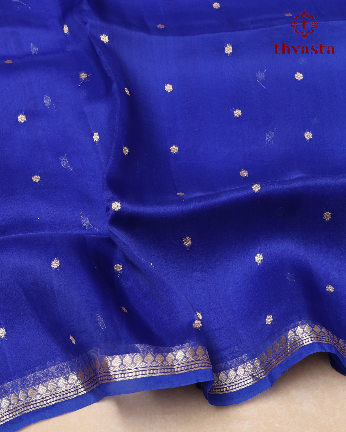Pure Kora Organza Silk – Royal blue