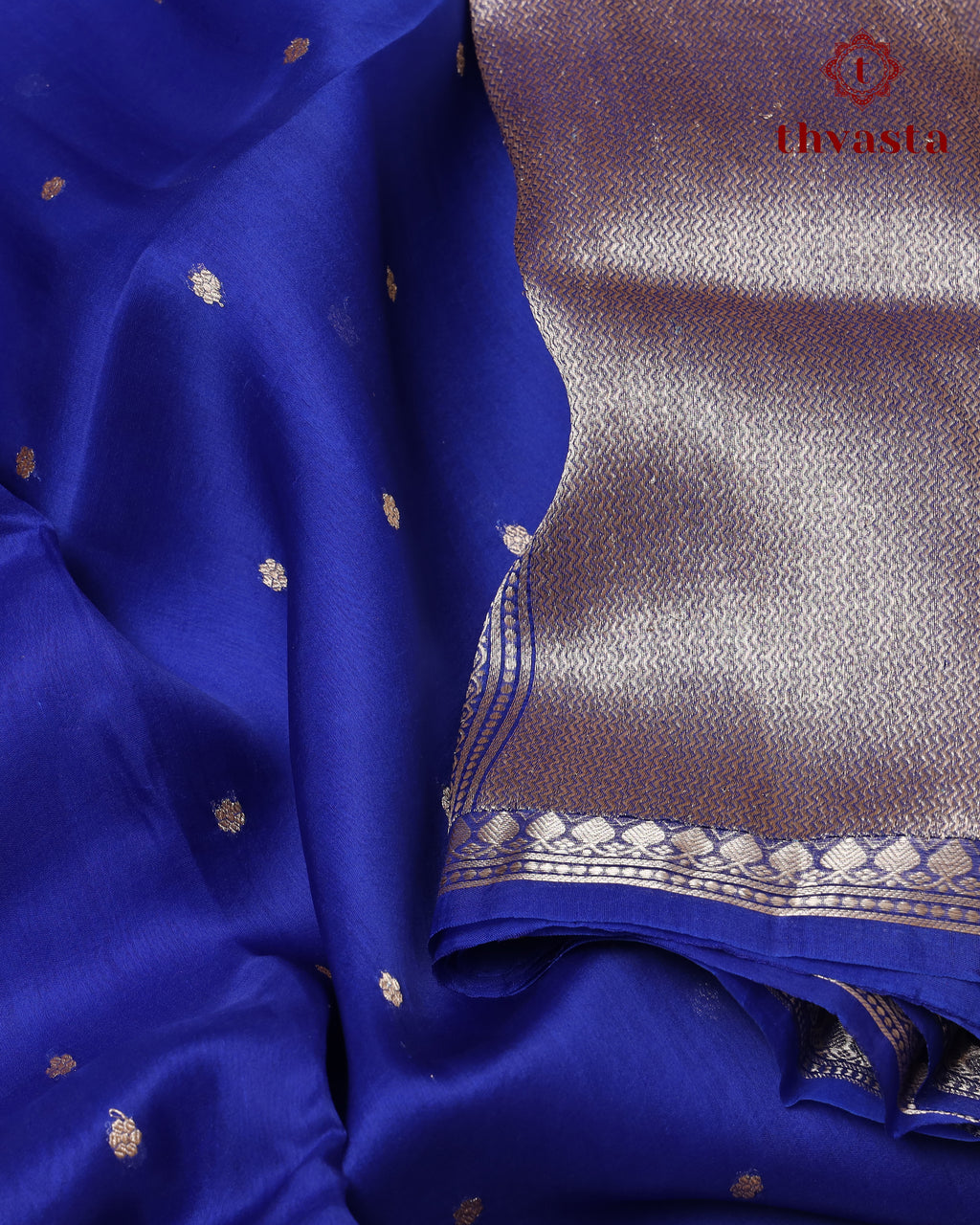 Pure Kora Organza Silk – Royal blue