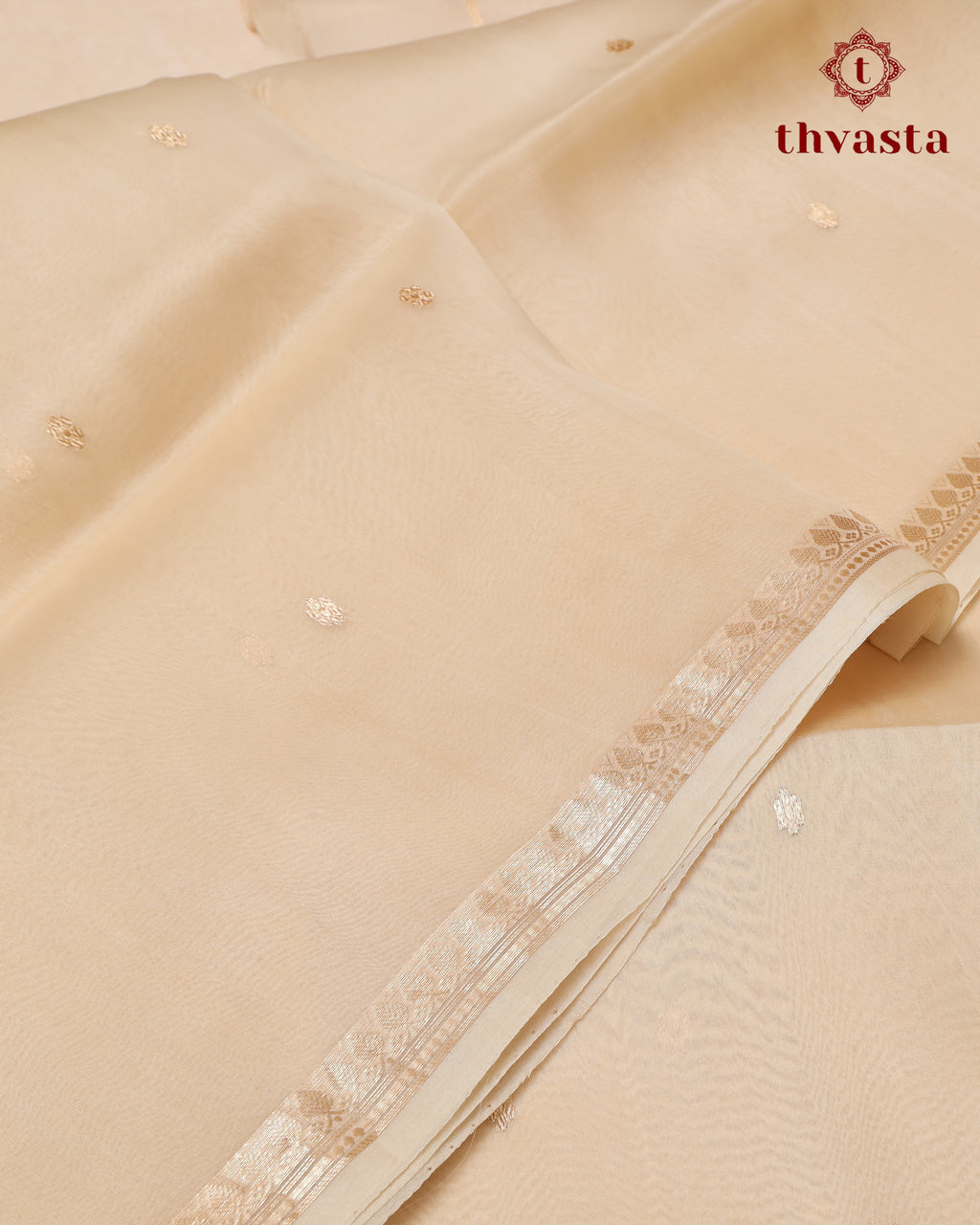 Pure Kora Organza Silk – Beige