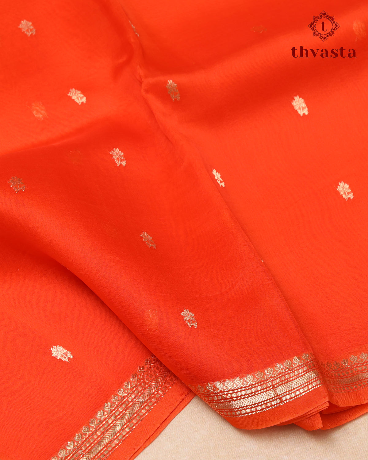 Pure Kora Organza Silk – Orange