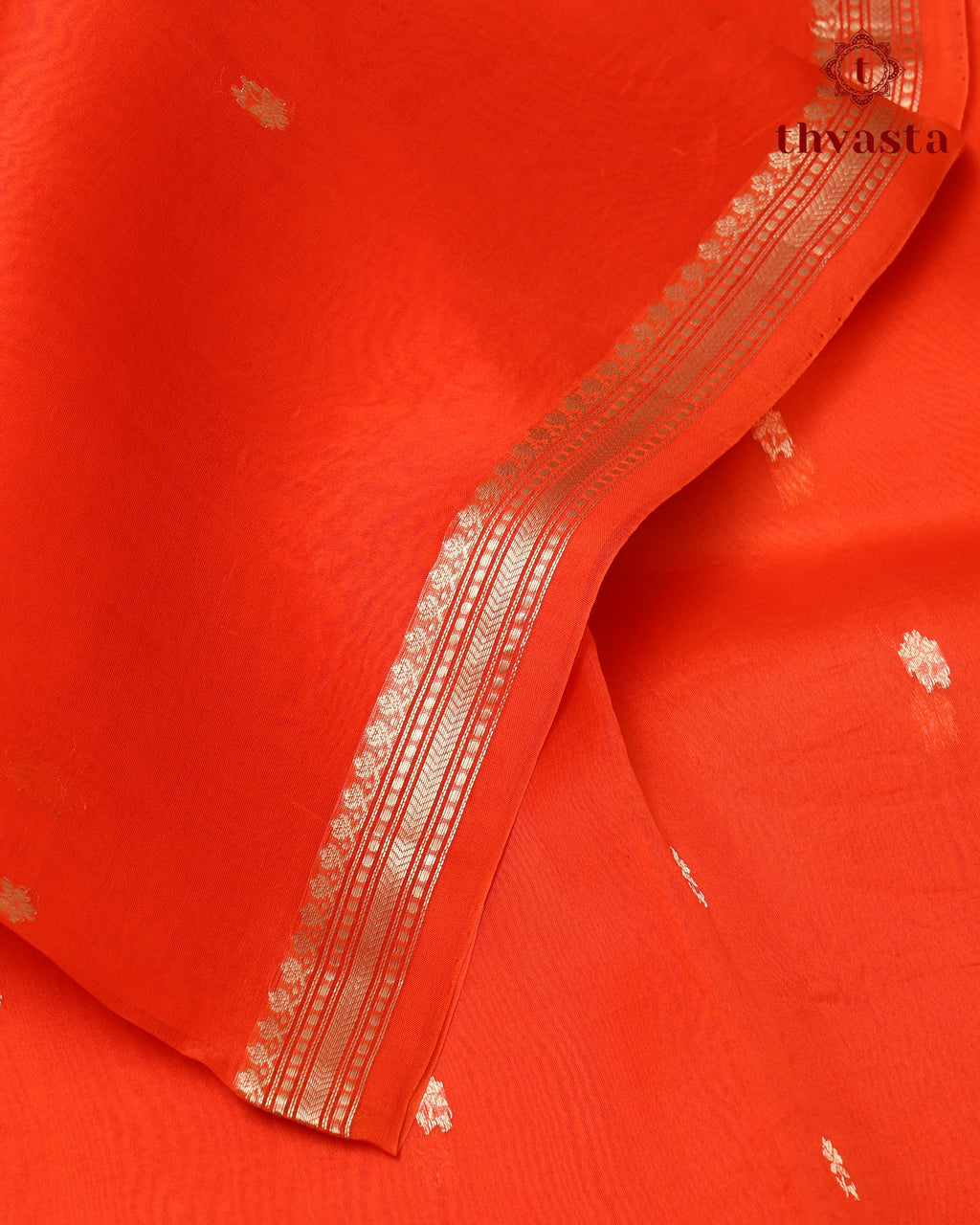Pure Kora Organza Silk – Orange