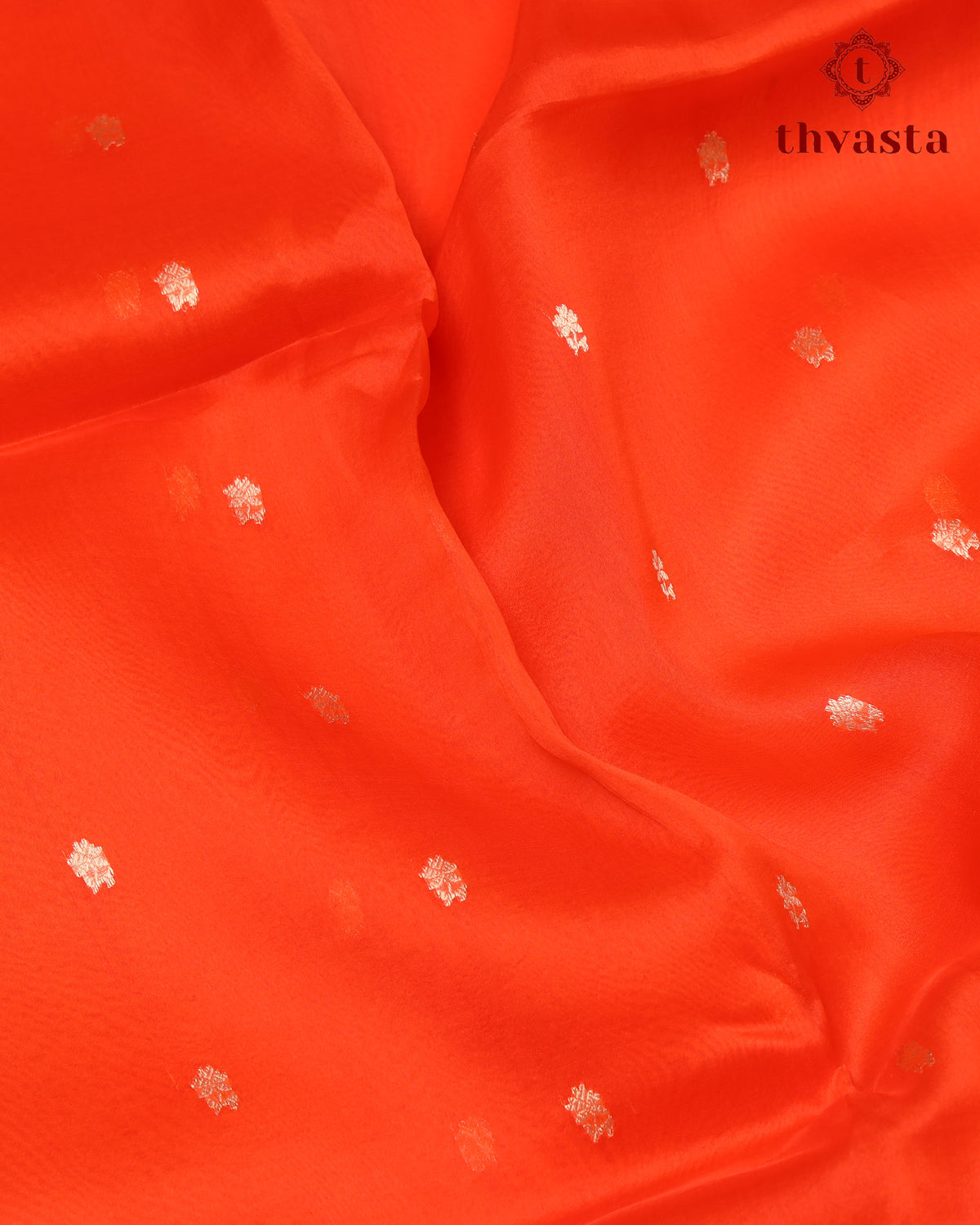 Pure Kora Organza Silk – Orange