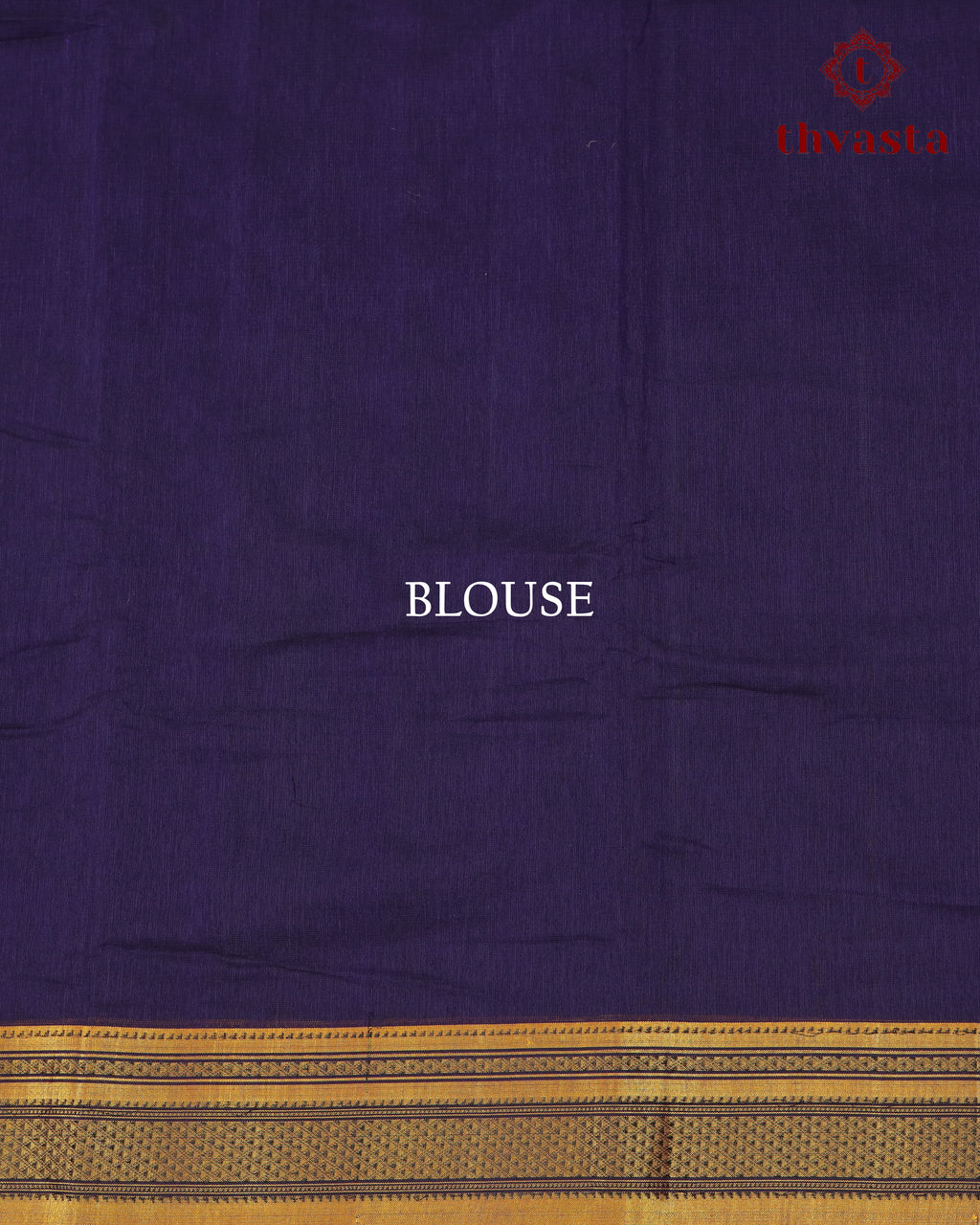 Handloom Pure Cotton Ilkal  - Violet and Yellow