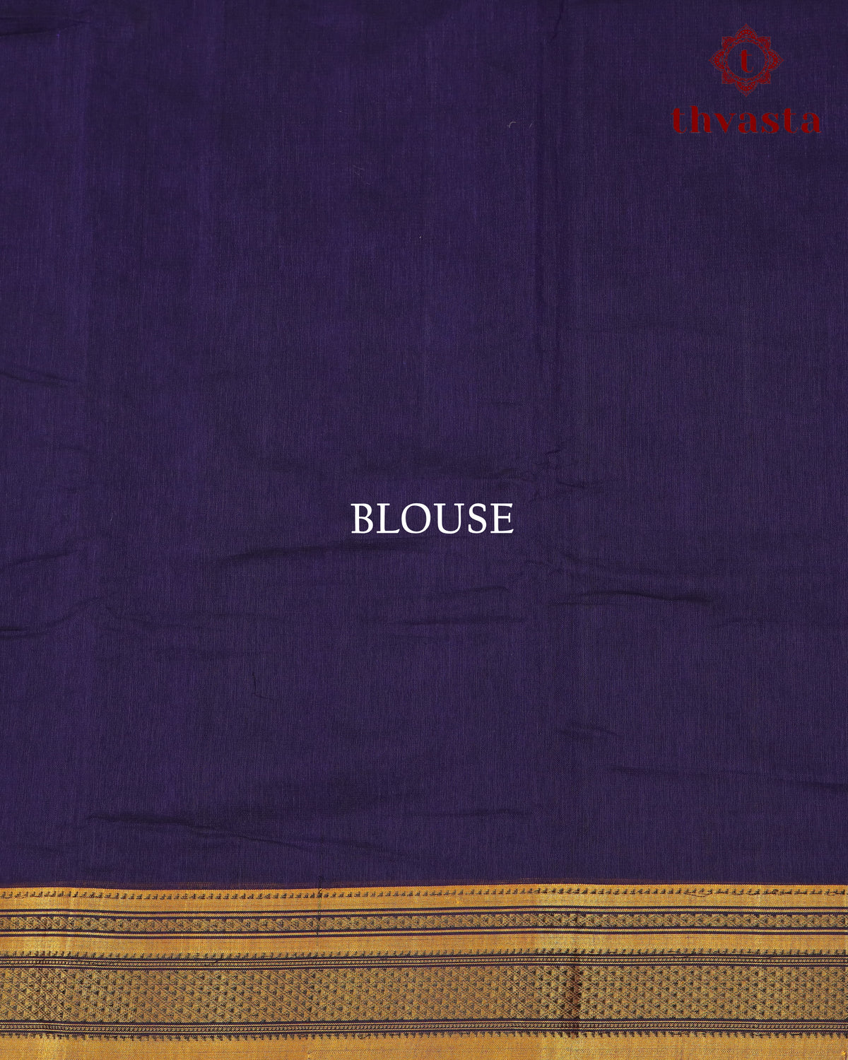 Handloom Pure Cotton Ilkal  - Violet and Yellow