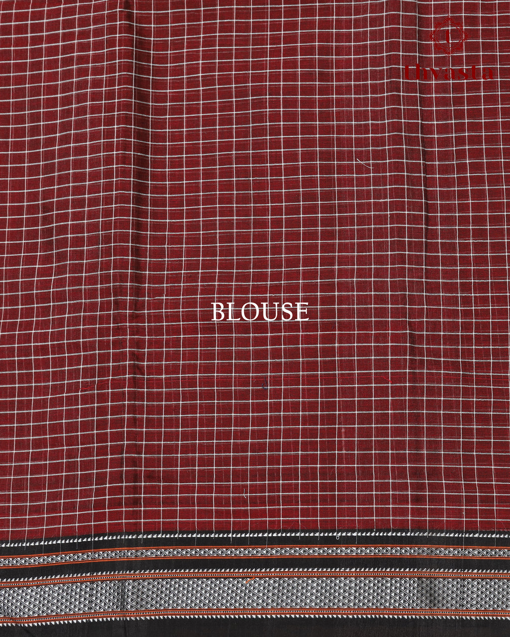 Handloom Pure Cotton Ilkal  - Maroon