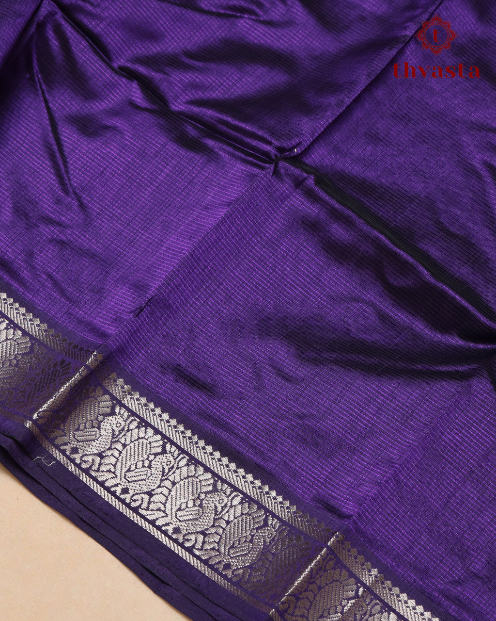 Mangalagiri Silk Cotton – Mayura Silver Edit – Violet