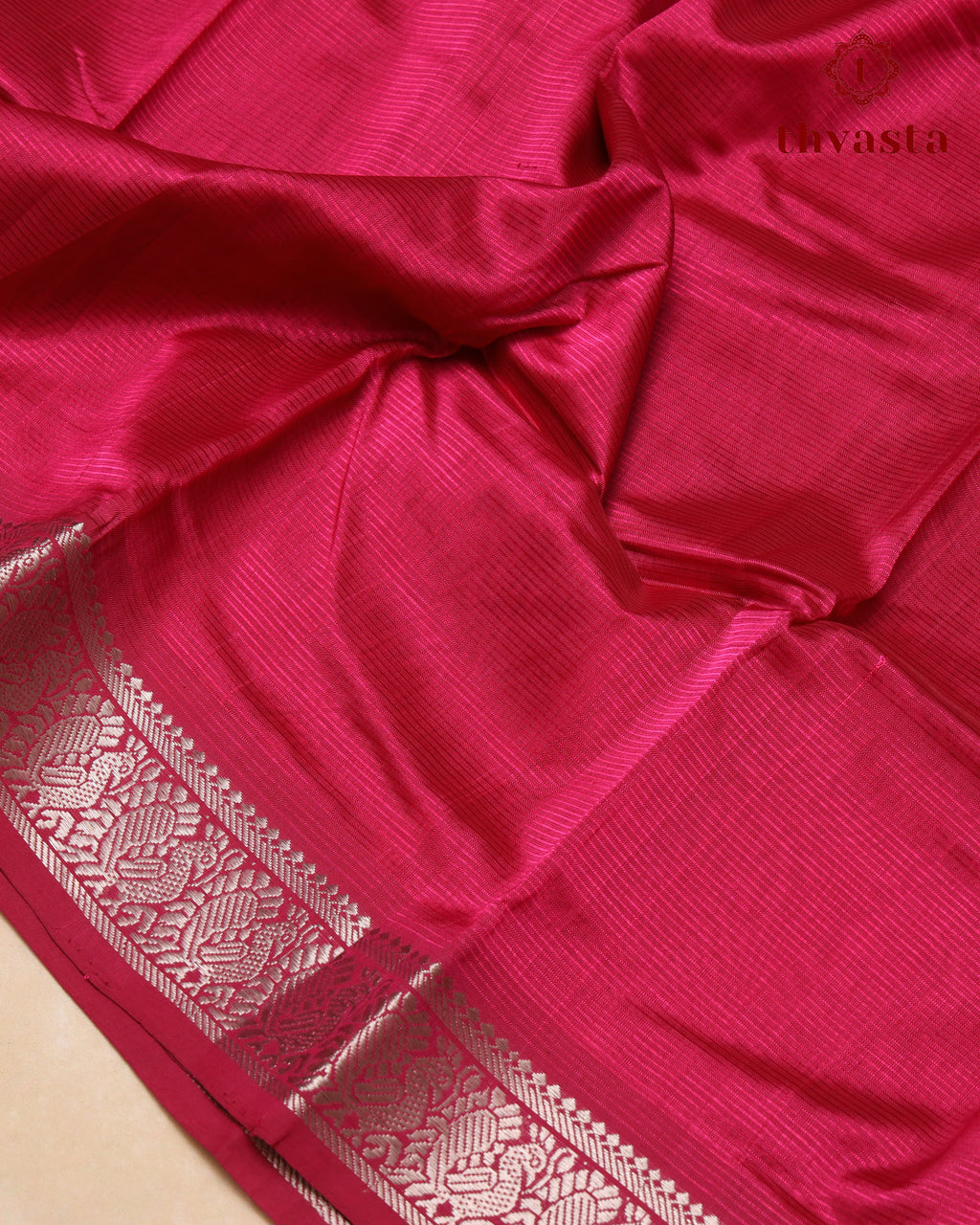 Mangalagiri Silk Cotton – Mayura Silver Edit – Berry Pink