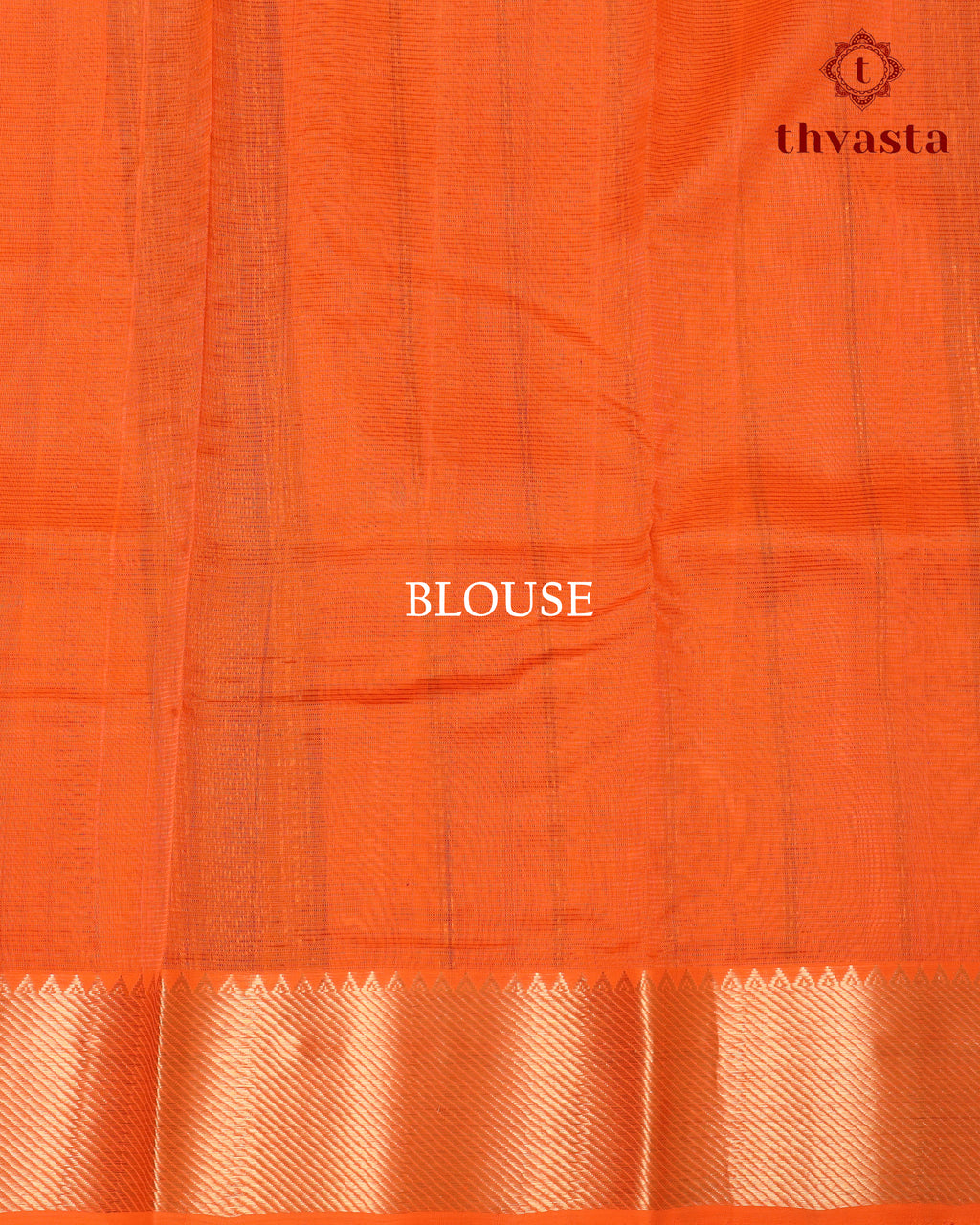 Mangalagiri Silk Cotton – Striped – Black and Orange