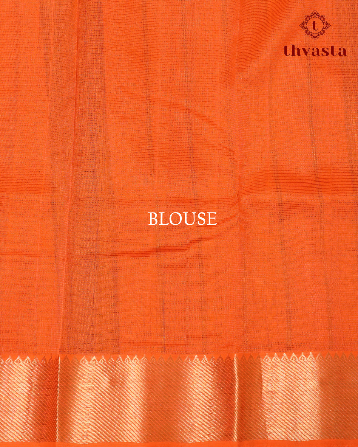 Mangalagiri Silk Cotton – Striped – Black and Orange