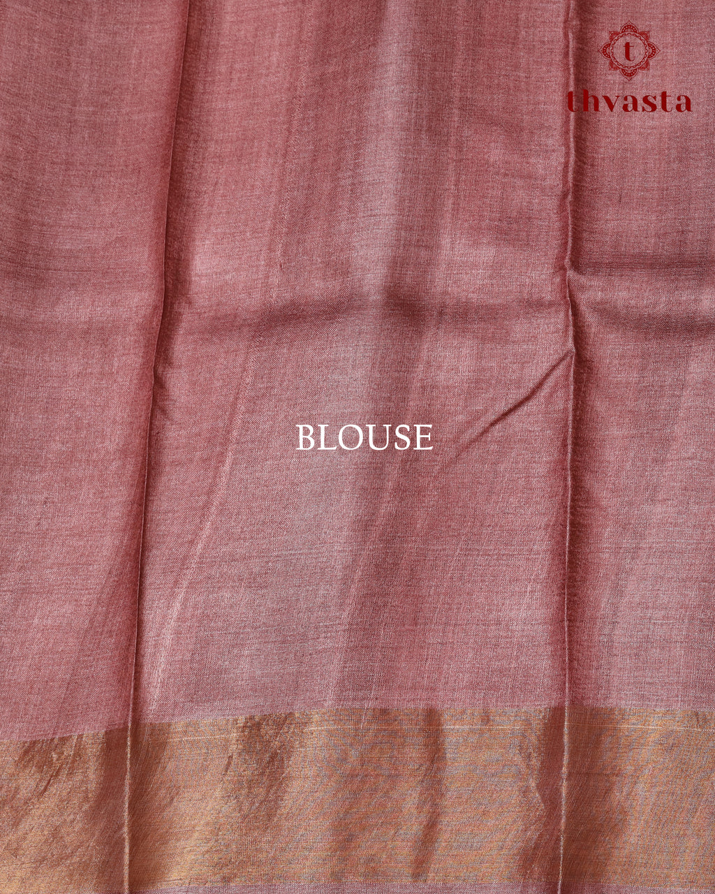 Pure Tussar -Mauve with Polka dots