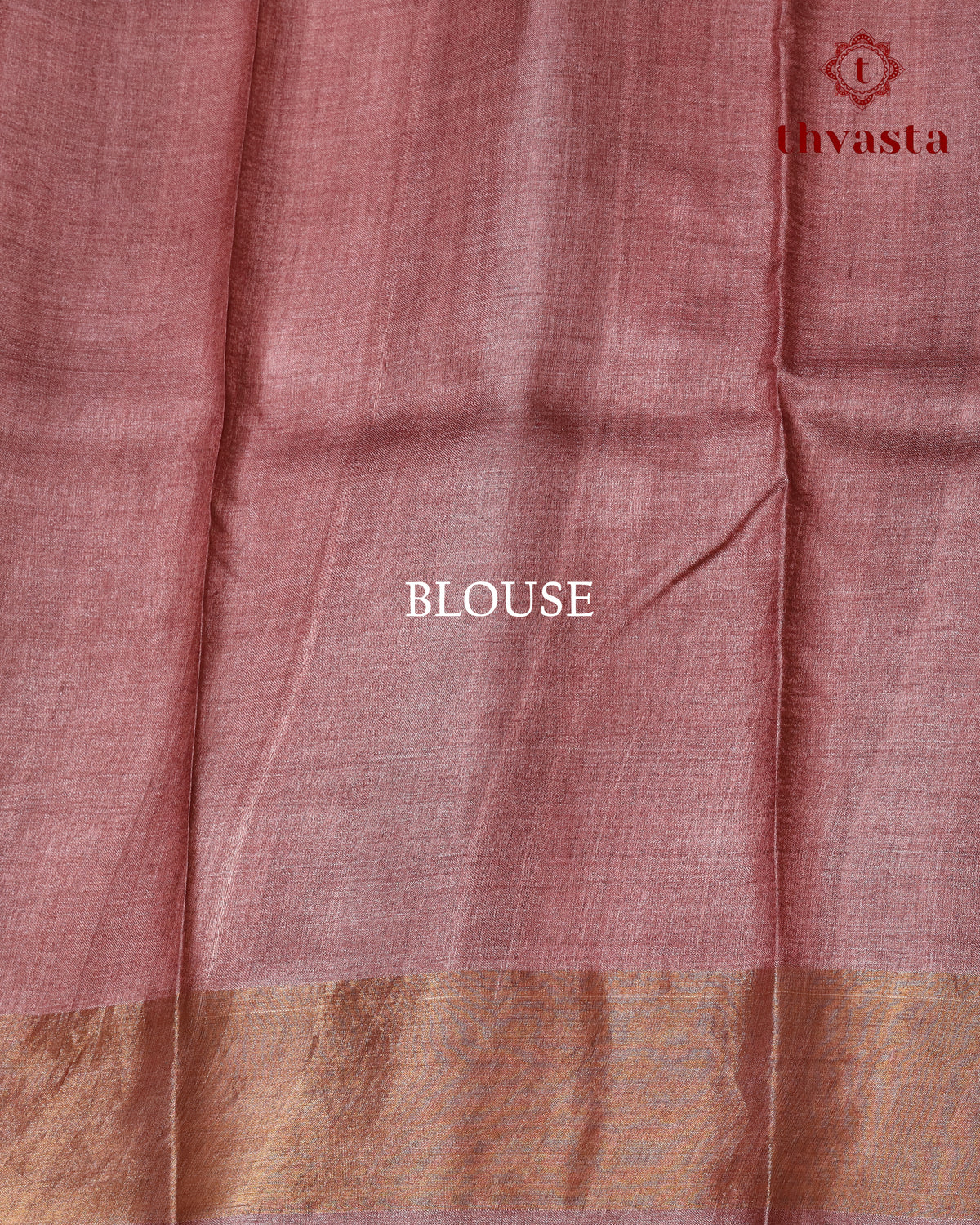 Pure Tussar -Mauve with Polka dots