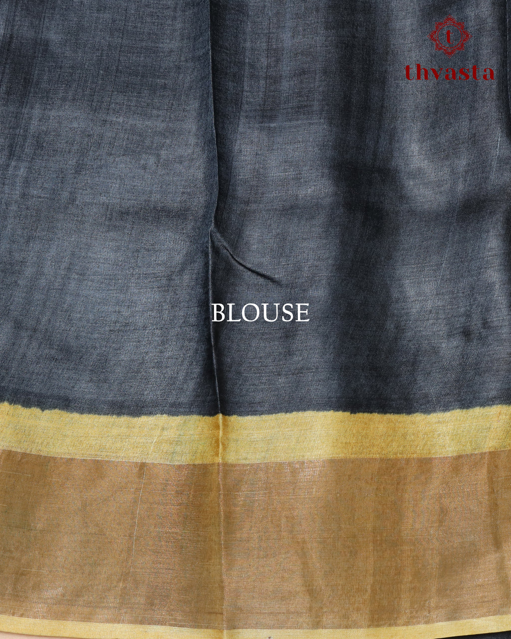 Pure Tussar - Yellow and Black