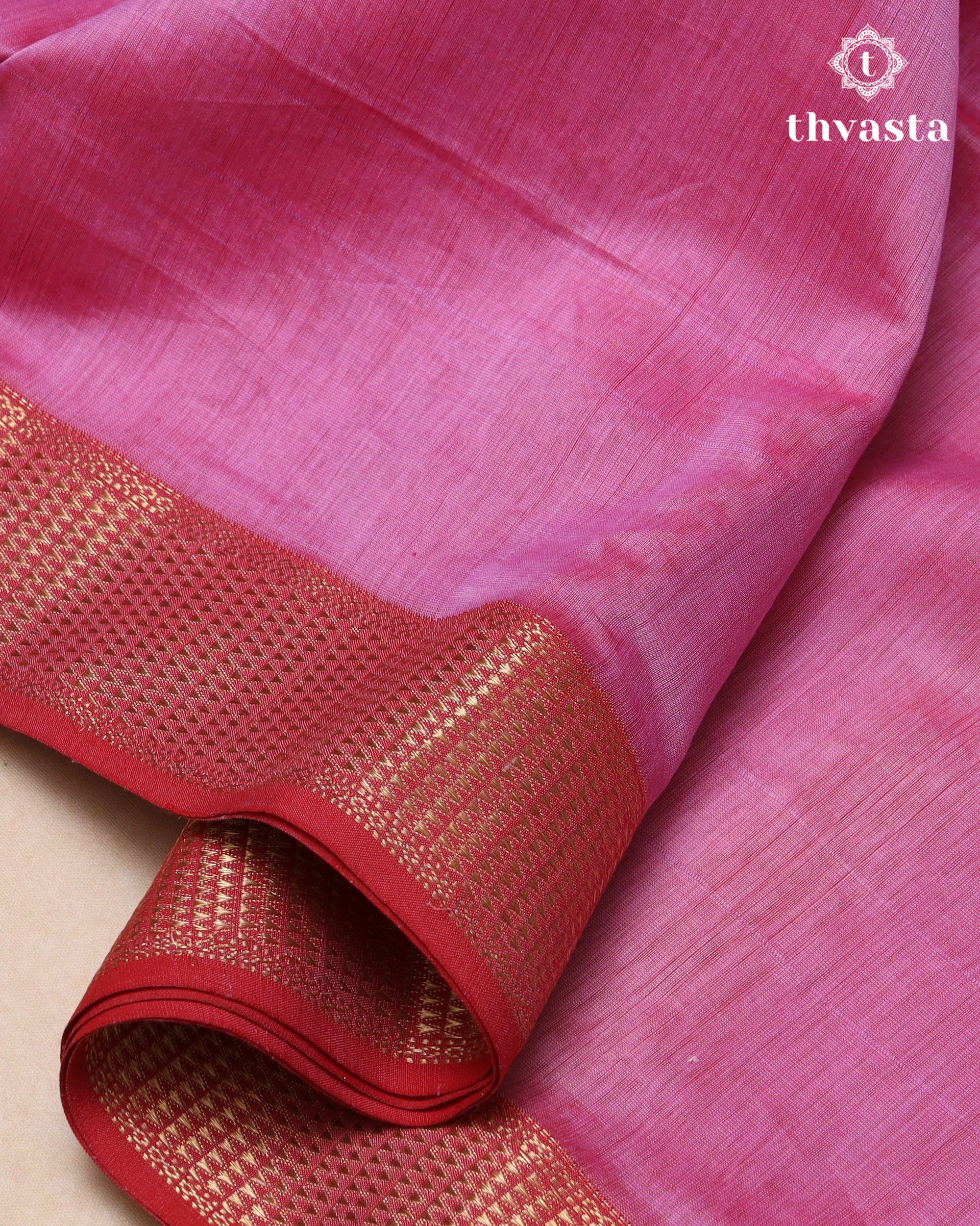 Maheshwari Silkcotton Plain - Pink