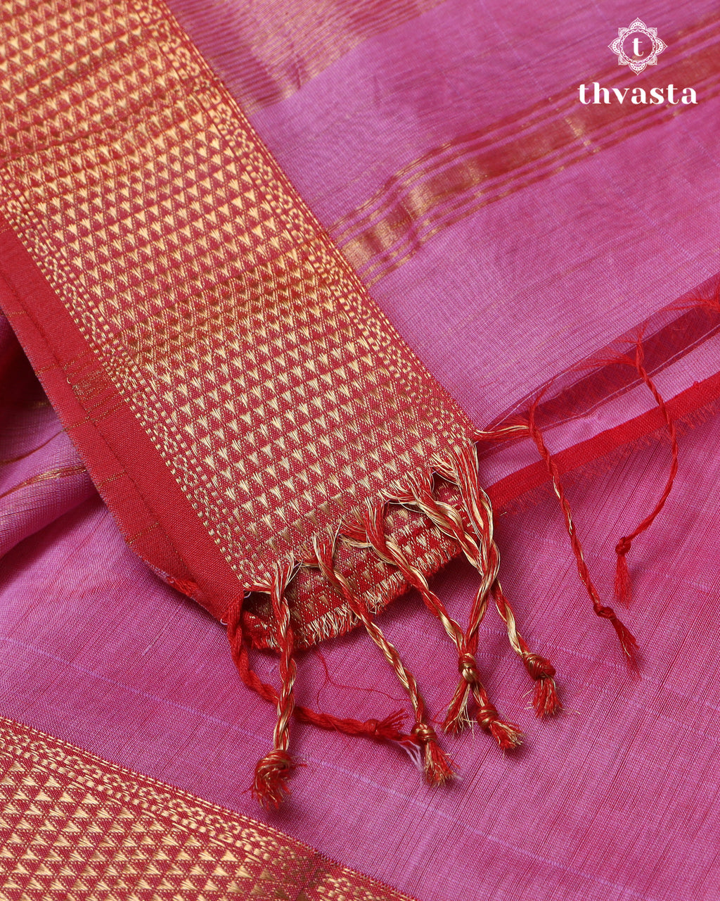 Maheshwari Silkcotton Plain - Pink