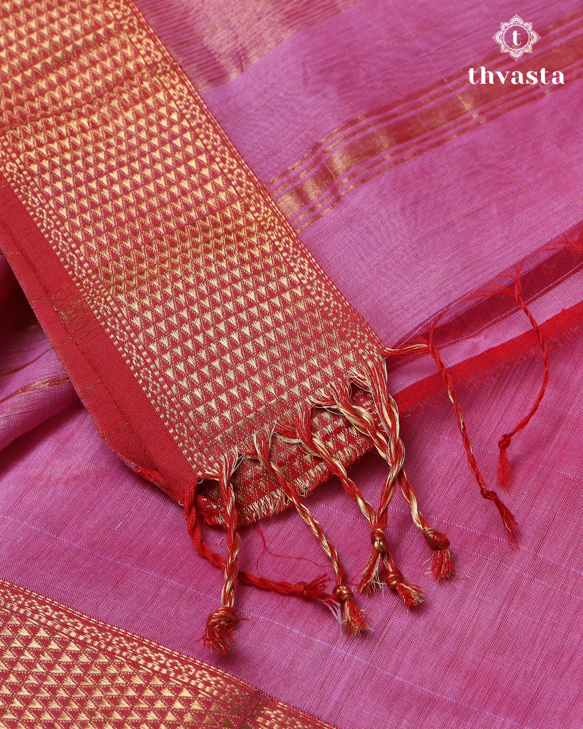 Maheshwari Silkcotton Plain - Pink