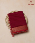 Maheshwari Silkcotton Plain - Red