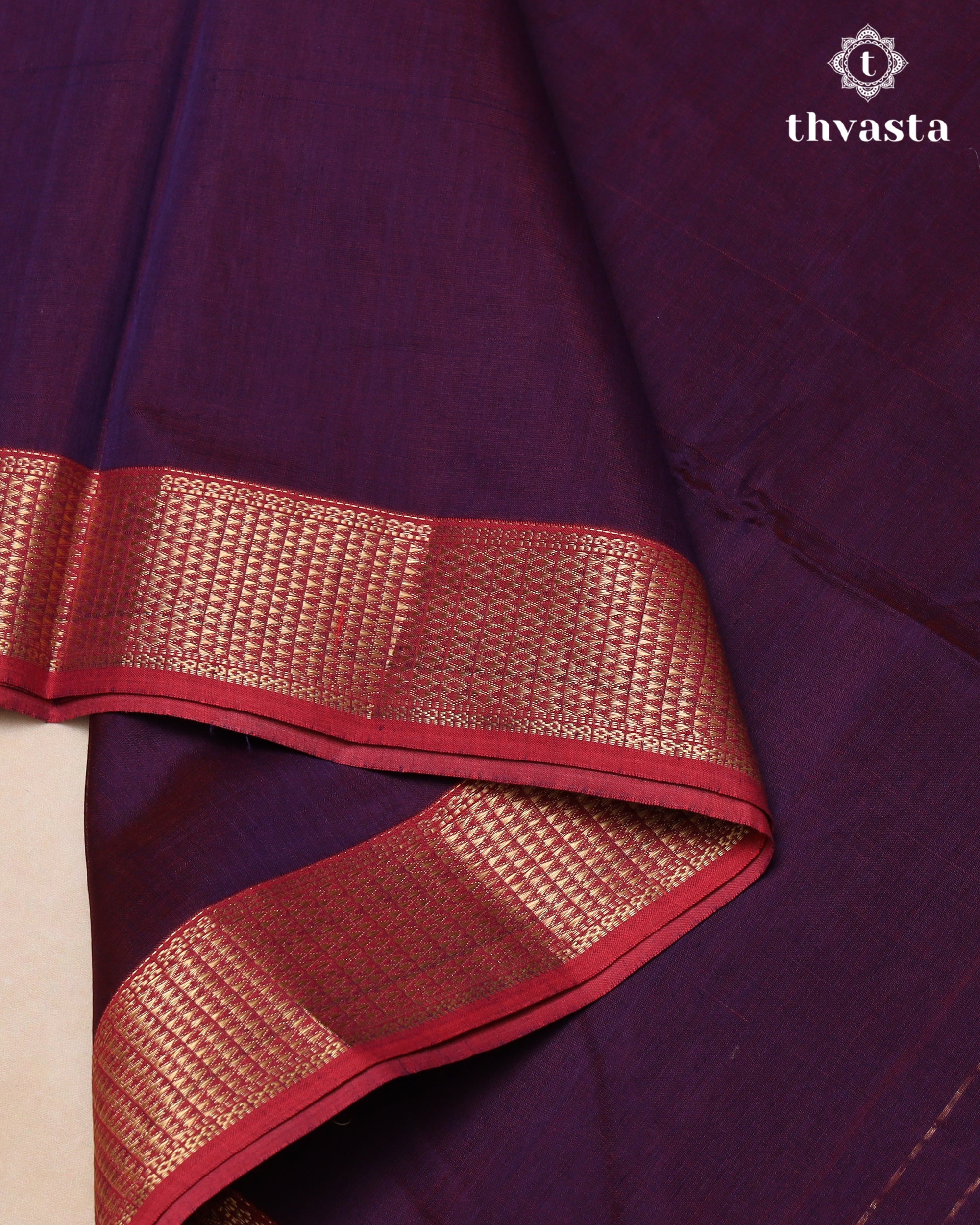 Maheshwari Silkcotton Plain - Violet