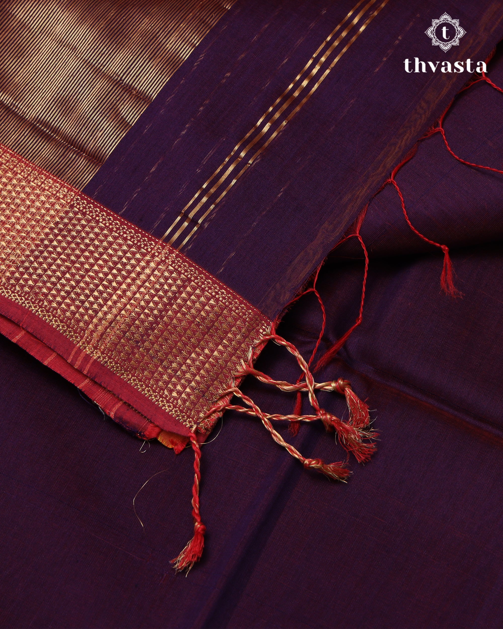 Maheshwari Silkcotton Plain - Violet