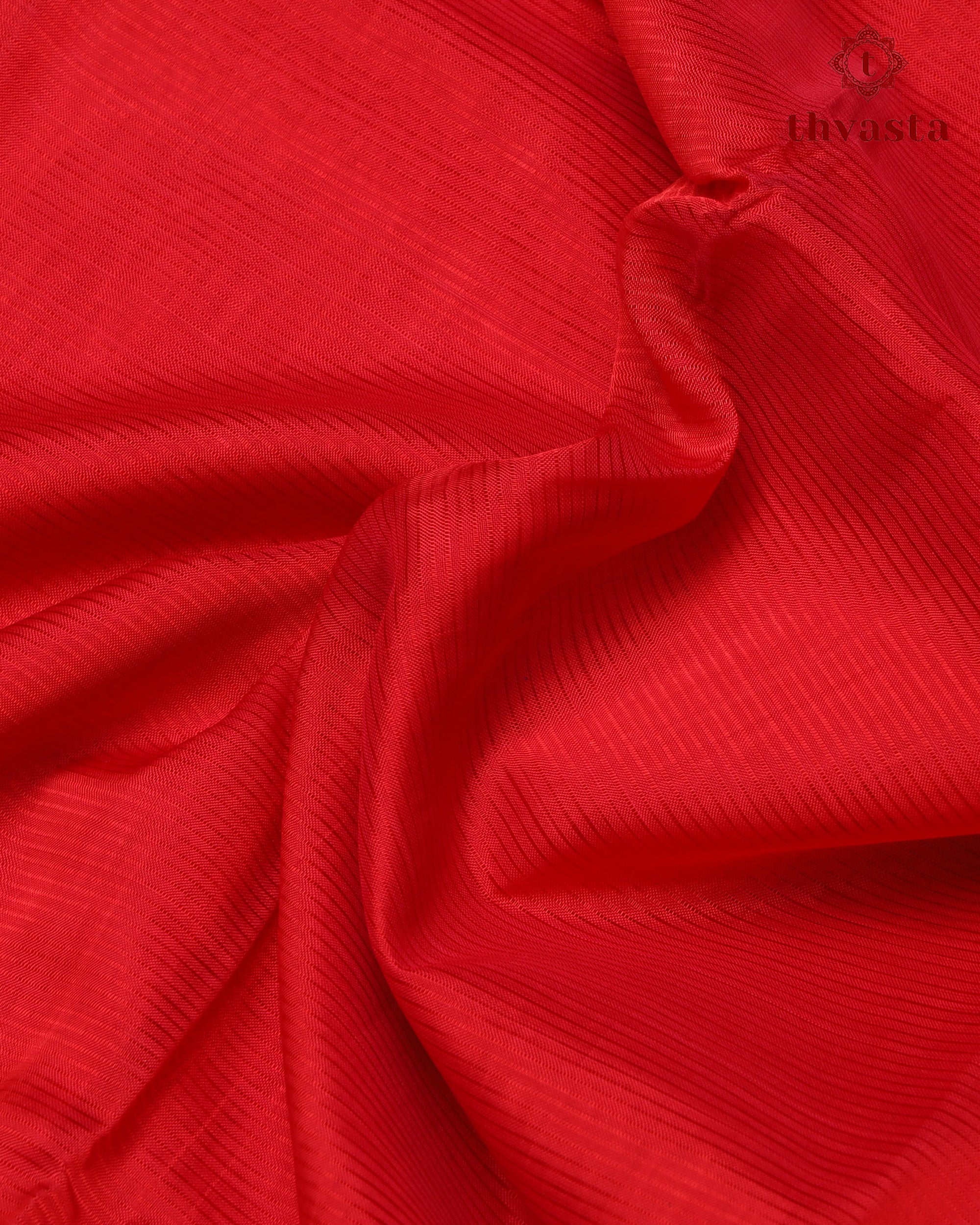 Mangalagiri Silk Cotton – Mayura Silver Edit – Red
