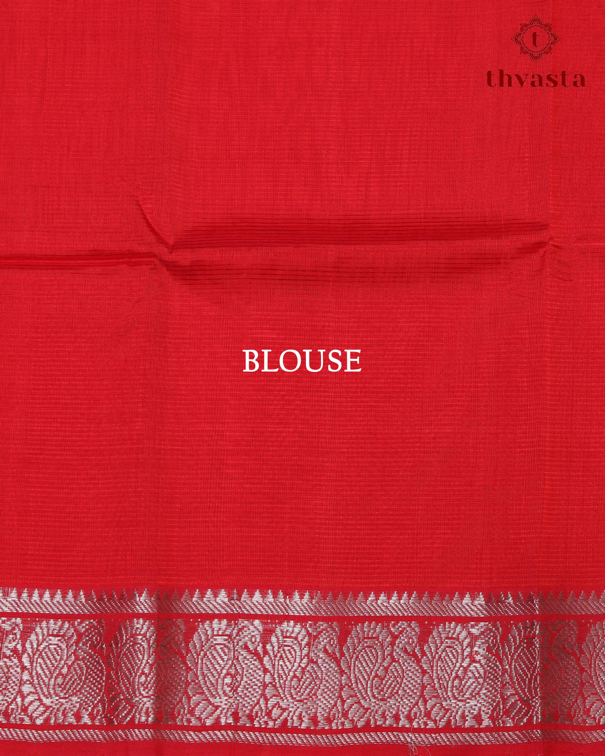 Mangalagiri Silk Cotton – Mayura Silver Edit – Red
