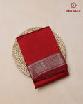 Mangalagiri Silk Cotton – Mayura Silver Edit – Maroon
